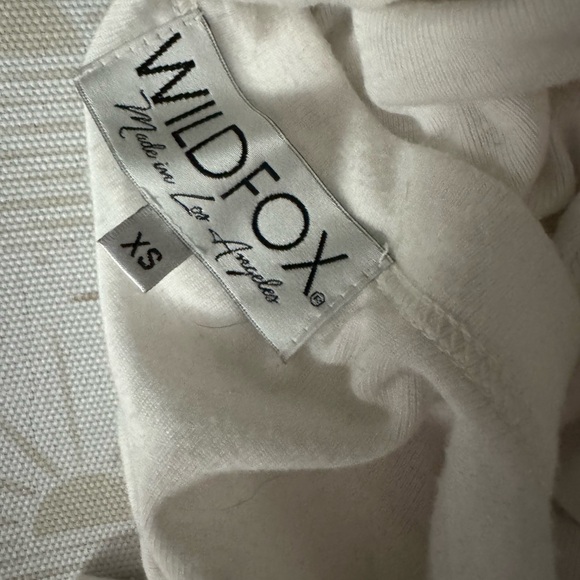 Wildfox White and Red Rose Long Sleeve Top - Picture 3 of 3